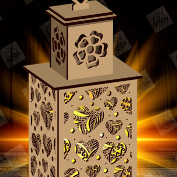 Intra απο ξύλο plywood 3mm-4mm πάχος – Πακέτο κοπής φαναριού για την ημέρα του Αγίου Βαλεντίνου Δίασταση  20x20 cm INTRAFABR-115157324 - Image 7