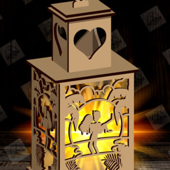 Intra απο ξύλο plywood 3mm-4mm πάχος – Πακέτο κοπής φαναριού για την ημέρα του Αγίου Βαλεντίνου Δίασταση  20x20 cm INTRAFABR-115157230 - Image 4