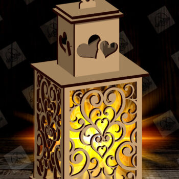 Intra απο ξύλο plywood 3mm-4mm πάχος – Πακέτο κοπής φαναριού για την ημέρα του Αγίου Βαλεντίνου Δίασταση  20x20 cm INTRAFABR-115157230 - Image 5