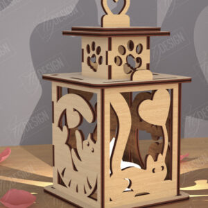 Intra απο ξύλο plywood 3mm-4mm πάχος – Φανάρι του Αγίου Βαλεντίνου | Λάμπα σκιών Δίασταση  20x20 cm INTRAFABR-110263275