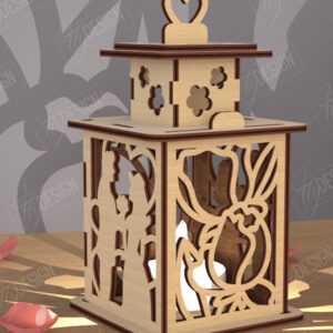 Intra απο ξύλο plywood 3mm-4mm πάχος – Φανάρι του Αγίου Βαλεντίνου | Λάμπα σκιών Δίασταση  20x20 cm INTRAFABR-110263291