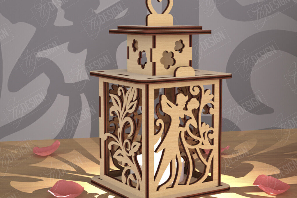 Intra απο ξύλο plywood 3mm-4mm πάχος – Φανάρι του Αγίου Βαλεντίνου | Λάμπα σκιών Δίασταση  20x20 cm INTRAFABR-110263295