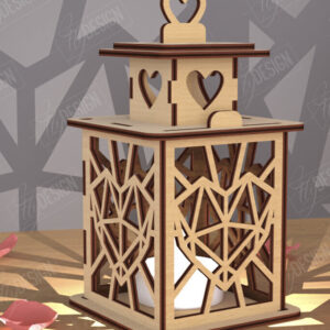 Intra απο ξύλο plywood 3mm-4mm πάχος – Φανάρι του Αγίου Βαλεντίνου | Λάμπα σκιών Δίασταση  20x20 cm INTRAFABR-110263311