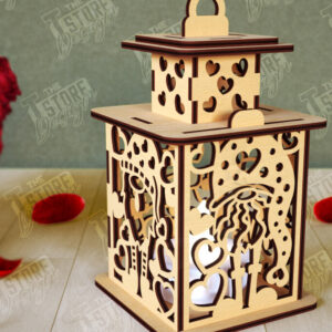 Intra απο ξύλο plywood 3mm-4mm πάχος – Φανάρι του Αγίου Βαλεντίνου | Λάμπα σκιών Δίασταση  20x20 cm INTRAFABR-110187592