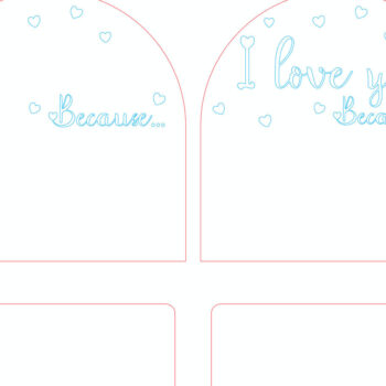 Intra απο ξύλο plywood 3mm-4mm πάχος – Αρχείο κοπής με λέιζερ για την ημέρα του Αγίου Βαλεντίνου Δίασταση  20x20 cm INTRAFABR-114047810 - Image 3