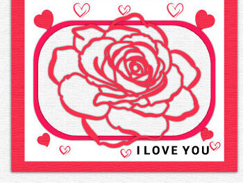 Intra απο ξύλο plywood 3mm-4mm πάχος – Αρχείο αποκοπής Layer Day Valentine 1366 Δίασταση  20x20 cm INTRAFABR-115144516 - Image 2