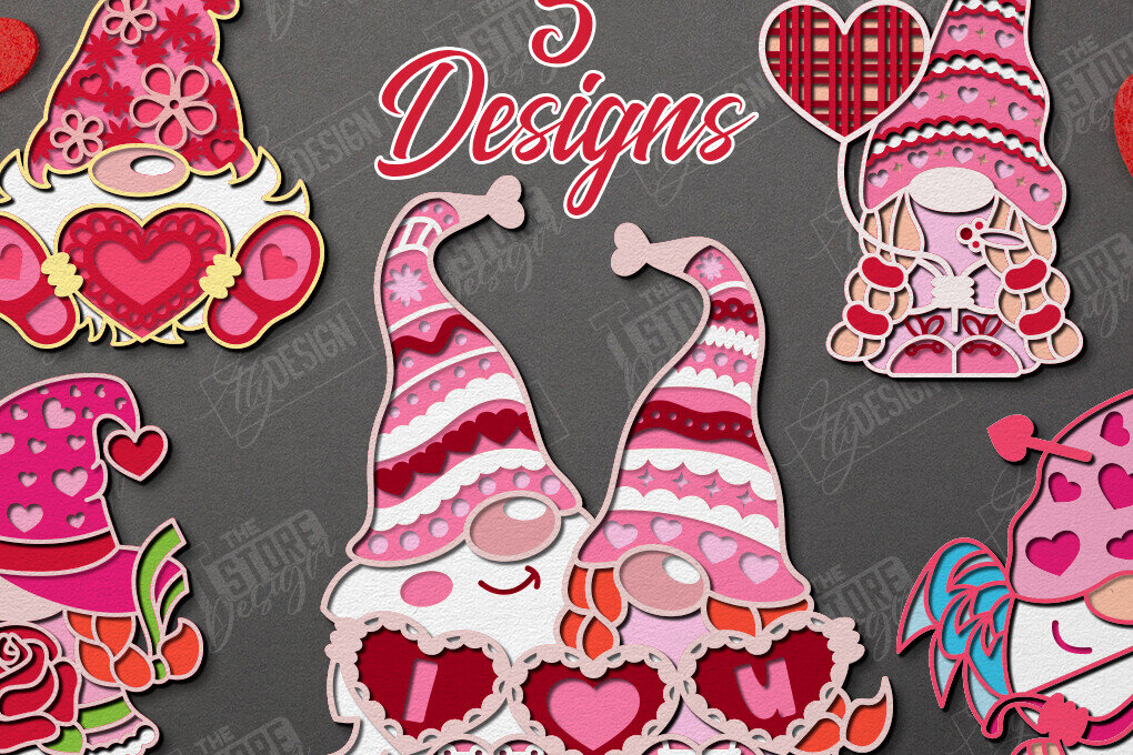 Intra απο ξύλο plywood 3mm-4mm πάχος – Πακέτο με πολυεπίπεδα στοιχειά για την ημέρα του Αγίου Βαλεντίνου Δίασταση  20x20 cm INTRAFABR-111808146