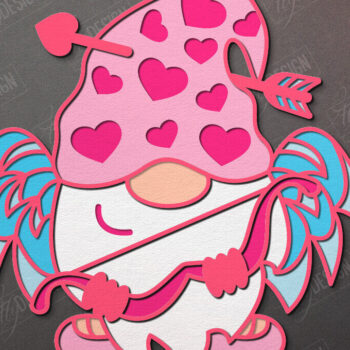 Intra απο ξύλο plywood 3mm-4mm πάχος – Πακέτο με πολυεπίπεδα στοιχειά για την ημέρα του Αγίου Βαλεντίνου Δίασταση  20x20 cm INTRAFABR-111808146 - Image 2