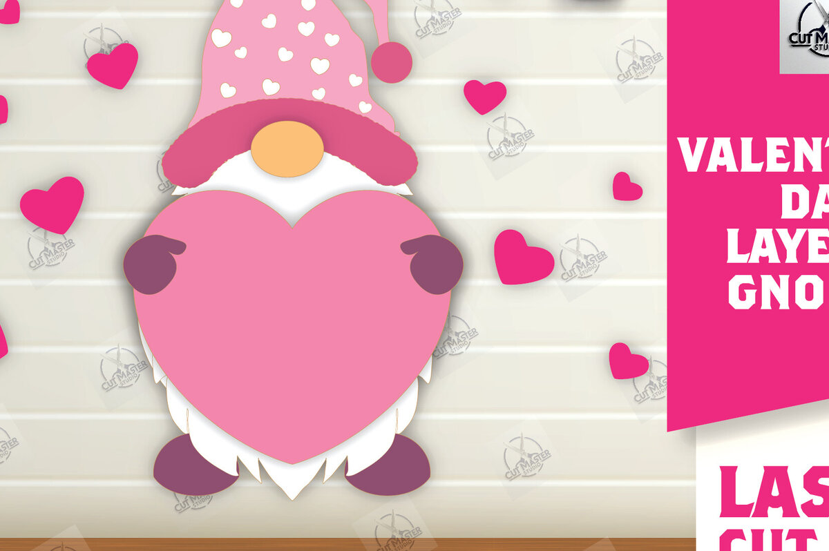 Intra απο ξύλο plywood 3mm-4mm πάχος – Κοψίματα με λέιζερ για την ημέρα του Αγίου Βαλεντίνου Δίασταση  20x20 cm INTRAFABR-112336082