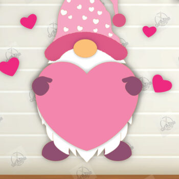 Intra απο ξύλο plywood 3mm-4mm πάχος – Κοψίματα με λέιζερ για την ημέρα του Αγίου Βαλεντίνου Δίασταση  20x20 cm INTRAFABR-112336082 - Image 2