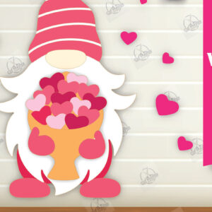 Intra απο ξύλο plywood 3mm-4mm πάχος – Κοψίματα με λέιζερ για την ημέρα του Αγίου Βαλεντίνου Δίασταση  20x20 cm INTRAFABR-112336137