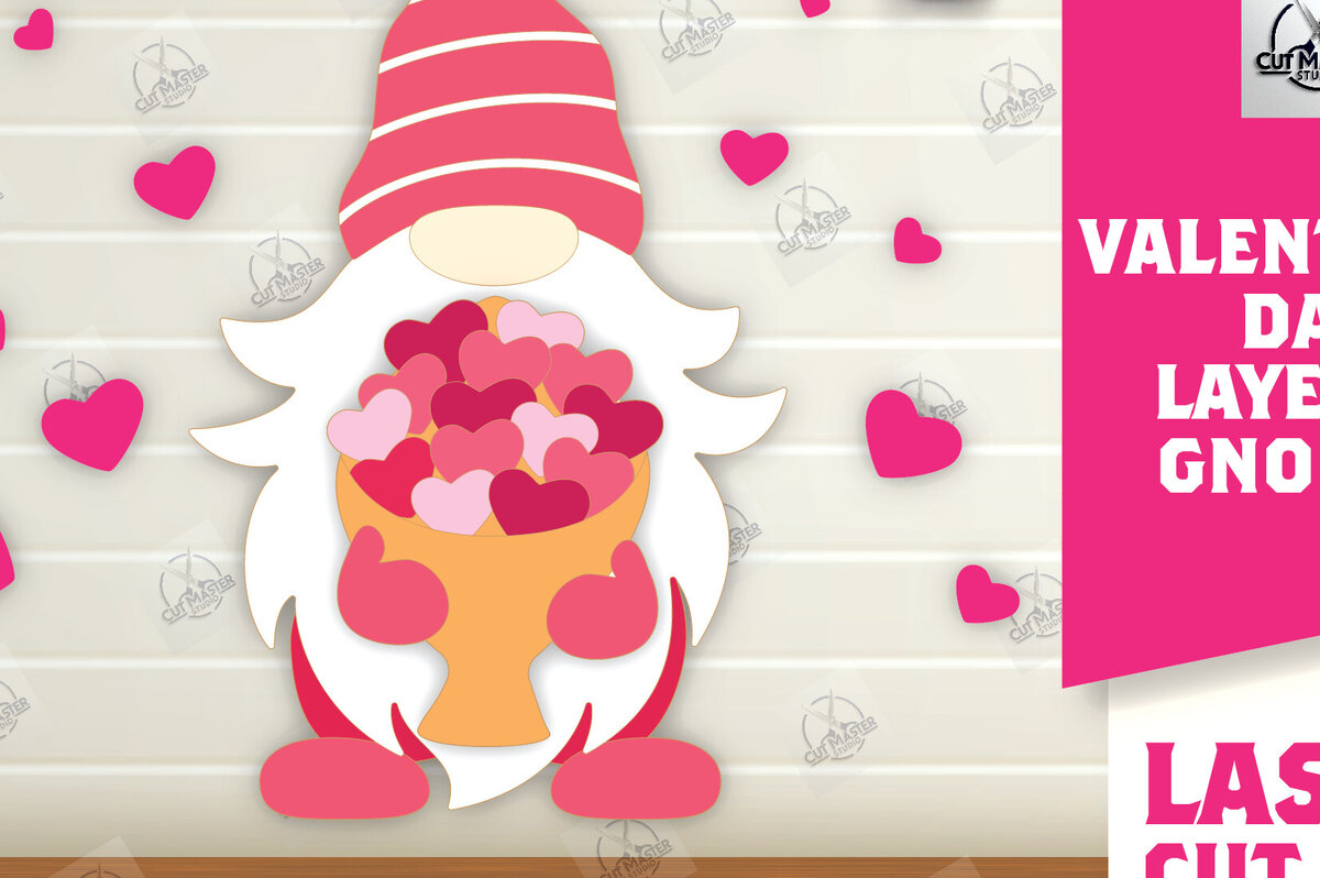 Intra απο ξύλο plywood 3mm-4mm πάχος – Κοψίματα με λέιζερ για την ημέρα του Αγίου Βαλεντίνου Δίασταση  20x20 cm INTRAFABR-112336137