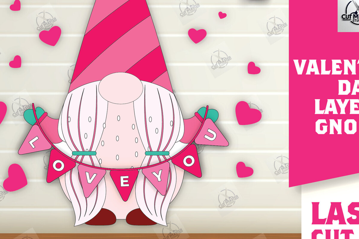 Intra απο ξύλο plywood 3mm-4mm πάχος – Κοψίματα με λέιζερ για την ημέρα του Αγίου Βαλεντίνου Δίασταση  20x20 cm INTRAFABR-112336303