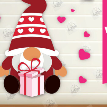 Intra απο ξύλο plywood 3mm-4mm πάχος – Κοψίματα με λέιζερ για την ημέρα του Αγίου Βαλεντίνου Δίασταση  20x20 cm INTRAFABR-112336354 - Image 1