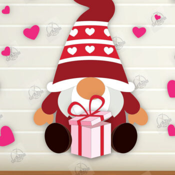 Intra απο ξύλο plywood 3mm-4mm πάχος – Κοψίματα με λέιζερ για την ημέρα του Αγίου Βαλεντίνου Δίασταση  20x20 cm INTRAFABR-112336354 - Image 2