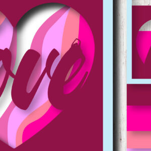 Intra απο ξύλο plywood 3mm-4mm πάχος – Κοπή λέιζερ με στρώσεις για την ημέρα του Αγίου Βαλεντίνου Δίασταση  20x20 cm INTRAFABR-21558392