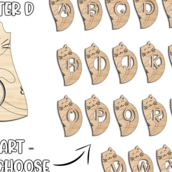 Intra απο ξύλο plywood 3mm-4mm πάχος – Μπρελόκ για την ημέρα του Αγίου Βαλεντίνου D Kitty Δίασταση  5x5 cm INTRAFABR-113319492 - Image 2