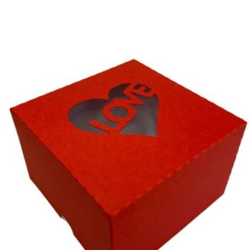 Intra απο ξύλο plywood 3mm-4mm πάχος – Κουτί αγάπης για την ημέρα του Αγίου Βαλεντίνου Δίασταση  20x20 cm INTRAFABR-58070550 - Image 3