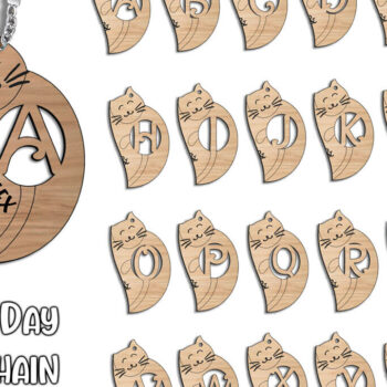 Intra απο ξύλο plywood 3mm-4mm πάχος – Ημέρα του Αγίου Βαλεντίνου Love Keychain Letter K Δίασταση  5x5 cm INTRAFABR-113333191 - Image 1