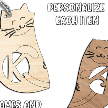 Intra απο ξύλο plywood 3mm-4mm πάχος – Ημέρα του Αγίου Βαλεντίνου Love Keychain Letter K Δίασταση  5x5 cm INTRAFABR-113333191 - Image 3