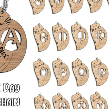 Intra απο ξύλο plywood 3mm-4mm πάχος – Ημέρα του Αγίου Βαλεντίνου Love Keychain Letter R Δίασταση  5x5 cm INTRAFABR-113483270 - Image 1