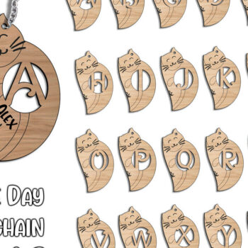 Intra απο ξύλο plywood 3mm-4mm πάχος – Ημέρα του Αγίου Βαλεντίνου Love Keychain Letter V Δίασταση  5x5 cm INTRAFABR-113525311 - Image 1