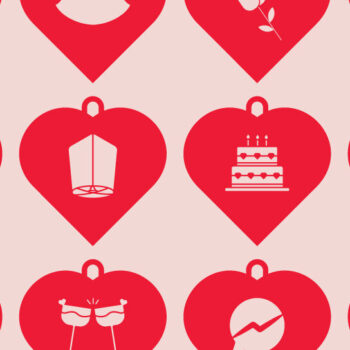 Intra απο ξύλο plywood 3mm-4mm πάχος – Σημάδι κοπής αγάπης για την ημέρα του Αγίου Βαλεντίνου Δίασταση  20x20 cm INTRAFABR-55532876 - Image 2