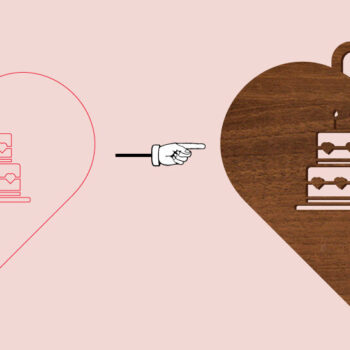 Intra απο ξύλο plywood 3mm-4mm πάχος – Σημάδι κοπής αγάπης για την ημέρα του Αγίου Βαλεντίνου Δίασταση  20x20 cm INTRAFABR-55532876 - Image 3