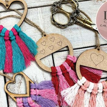 Intra απο ξύλο plywood 3mm-4mm πάχος – Ημέρα του Αγίου Βαλεντίνου Macrame Δίασταση  20x20 cm INTRAFABR-75009968 - Image 4