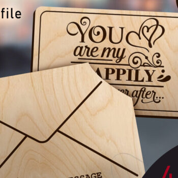 Intra απο ξύλο plywood 3mm-4mm πάχος – Μήνυμα για την Ημέρα του Αγίου Βαλεντίνου Μέρος 1 Δίασταση  20x20 cm INTRAFABR-89470386 - Image 1