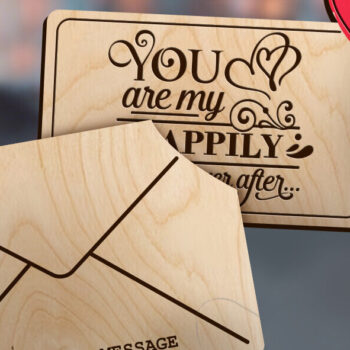 Intra απο ξύλο plywood 3mm-4mm πάχος – Μήνυμα για την Ημέρα του Αγίου Βαλεντίνου Μέρος 1 Δίασταση  20x20 cm INTRAFABR-89470386 - Image 3