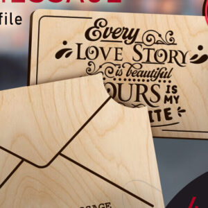 Intra απο ξύλο plywood 3mm-4mm πάχος – Μήνυμα για την Ημέρα του Αγίου Βαλεντίνου Μέρος 2 Δίασταση  20x20 cm INTRAFABR-89470535