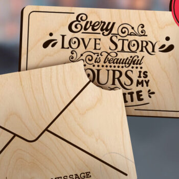 Intra απο ξύλο plywood 3mm-4mm πάχος – Μήνυμα για την Ημέρα του Αγίου Βαλεντίνου Μέρος 2 Δίασταση  20x20 cm INTRAFABR-89470535 - Image 3