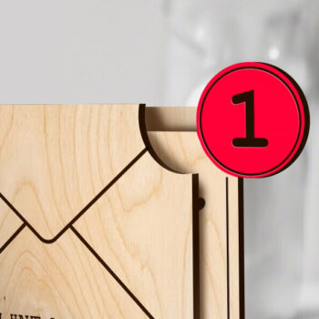 Intra απο ξύλο plywood 3mm-4mm πάχος – Μήνυμα για την Ημέρα του Αγίου Βαλεντίνου Μέρος 2 Δίασταση  20x20 cm INTRAFABR-89470535 - Image 4