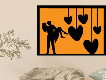 Intra απο ξύλο plywood 3mm-4mm πάχος – Αρχείο κοπής μετάλλου με λέιζερ για την ημέρα του Αγίου Βαλεντίνου Δίασταση  20x20 cm INTRAFABR-88087413 - Image 1