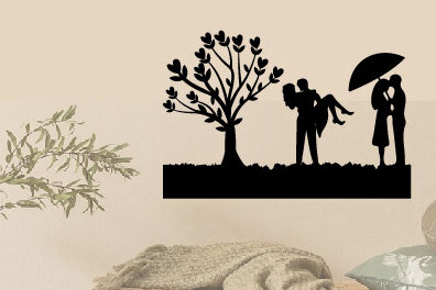 Intra απο ξύλο plywood 3mm-4mm πάχος – Αρχείο κοπής μετάλλου με λέιζερ για την ημέρα του Αγίου Βαλεντίνου Δίασταση  20x20 cm INTRAFABR-88087492