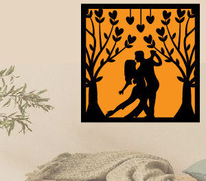 Intra απο ξύλο plywood 3mm-4mm πάχος – Αρχείο κοπής μετάλλου με λέιζερ για την ημέρα του Αγίου Βαλεντίνου Δίασταση  20x20 cm INTRAFABR-88086811