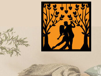 Intra απο ξύλο plywood 3mm-4mm πάχος – Αρχείο κοπής μετάλλου με λέιζερ για την ημέρα του Αγίου Βαλεντίνου Δίασταση  20x20 cm INTRAFABR-88086811 - Image 1