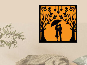 Intra απο ξύλο plywood 3mm-4mm πάχος – Αρχείο κοπής μετάλλου με λέιζερ για την ημέρα του Αγίου Βαλεντίνου Δίασταση  20x20 cm INTRAFABR-88086951 - Image 1