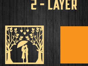 Intra απο ξύλο plywood 3mm-4mm πάχος – Αρχείο κοπής μετάλλου με λέιζερ για την ημέρα του Αγίου Βαλεντίνου Δίασταση  20x20 cm INTRAFABR-88086951 - Image 2