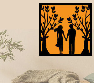 Intra απο ξύλο plywood 3mm-4mm πάχος – Αρχείο κοπής μετάλλου με λέιζερ για την ημέρα του Αγίου Βαλεντίνου Δίασταση  20x20 cm INTRAFABR-88087040