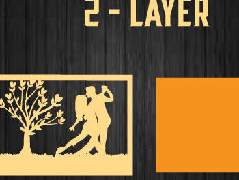 Intra απο ξύλο plywood 3mm-4mm πάχος – Αρχείο κοπής μετάλλου με λέιζερ για την ημέρα του Αγίου Βαλεντίνου Δίασταση  20x20 cm INTRAFABR-88087300 - Image 2