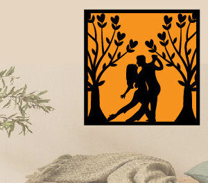 Intra απο ξύλο plywood 3mm-4mm πάχος – Αρχείο κοπής μετάλλου με λέιζερ για την ημέρα του Αγίου Βαλεντίνου Δίασταση  20x20 cm INTRAFABR-88086681