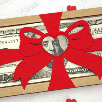 Intra απο ξύλο plywood 3mm-4mm πάχος – Πακέτο θήκης χρημάτων για την ημέρα του Αγίου Βαλεντίνου Δίασταση  20x20 cm INTRAFABR-111358168 - Image 3