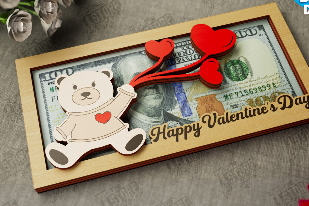 Intra απο ξύλο plywood 3mm-4mm πάχος – Κάτοχος χρημάτων για την ημέρα του Αγίου Βαλεντίνου | Ιδέα δώρου Δίασταση  20x20 cm INTRAFABR-112498576