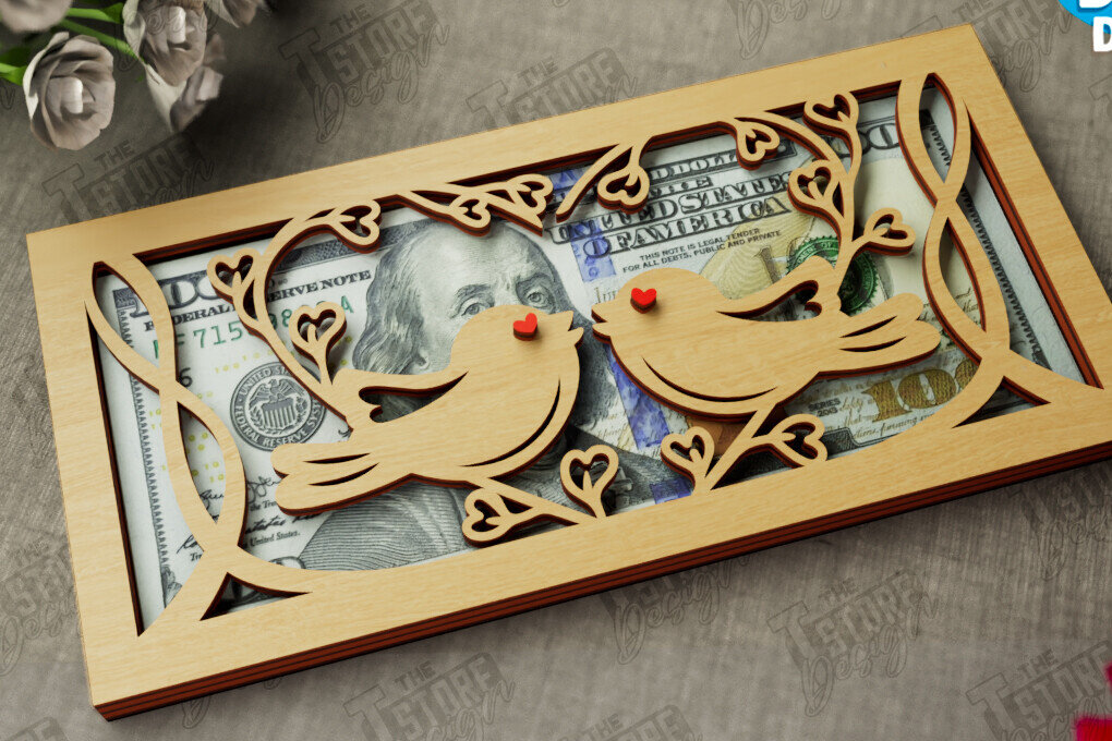 Intra απο ξύλο plywood 3mm-4mm πάχος – Κάτοχος χρημάτων για την ημέρα του Αγίου Βαλεντίνου | Ιδέα δώρου Δίασταση  20x20 cm INTRAFABR-112498580