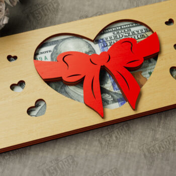 Intra απο ξύλο plywood 3mm-4mm πάχος – Κάτοχος χρημάτων για την ημέρα του Αγίου Βαλεντίνου | Ιδέα δώρου Δίασταση  20x20 cm INTRAFABR-112498626 - Image 1