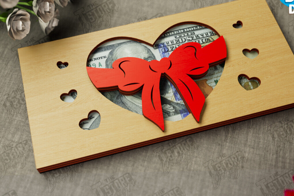 Intra απο ξύλο plywood 3mm-4mm πάχος – Κάτοχος χρημάτων για την ημέρα του Αγίου Βαλεντίνου | Ιδέα δώρου Δίασταση  20x20 cm INTRAFABR-112498626