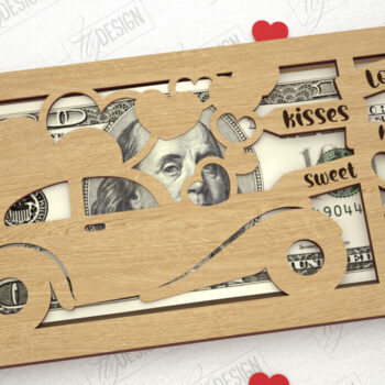 Intra απο ξύλο plywood 3mm-4mm πάχος – Κάτοχος χρημάτων για την ημέρα του Αγίου Βαλεντίνου | Ιδέα δώρου Δίασταση  20x20 cm INTRAFABR-111357928 - Image 1