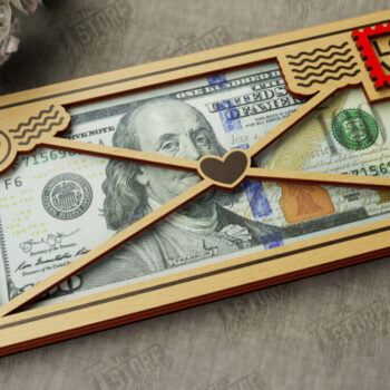 Intra απο ξύλο plywood 3mm-4mm πάχος – Πακέτο κατόχων χρημάτων για την ημέρα του Αγίου Βαλεντίνου Δίασταση  20x20 cm INTRAFABR-112499179 - Image 3